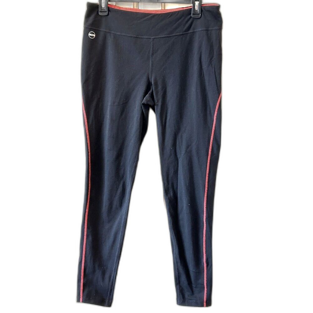 Ralph Lauren Black Leggings w/ Red Trim - Size Large
